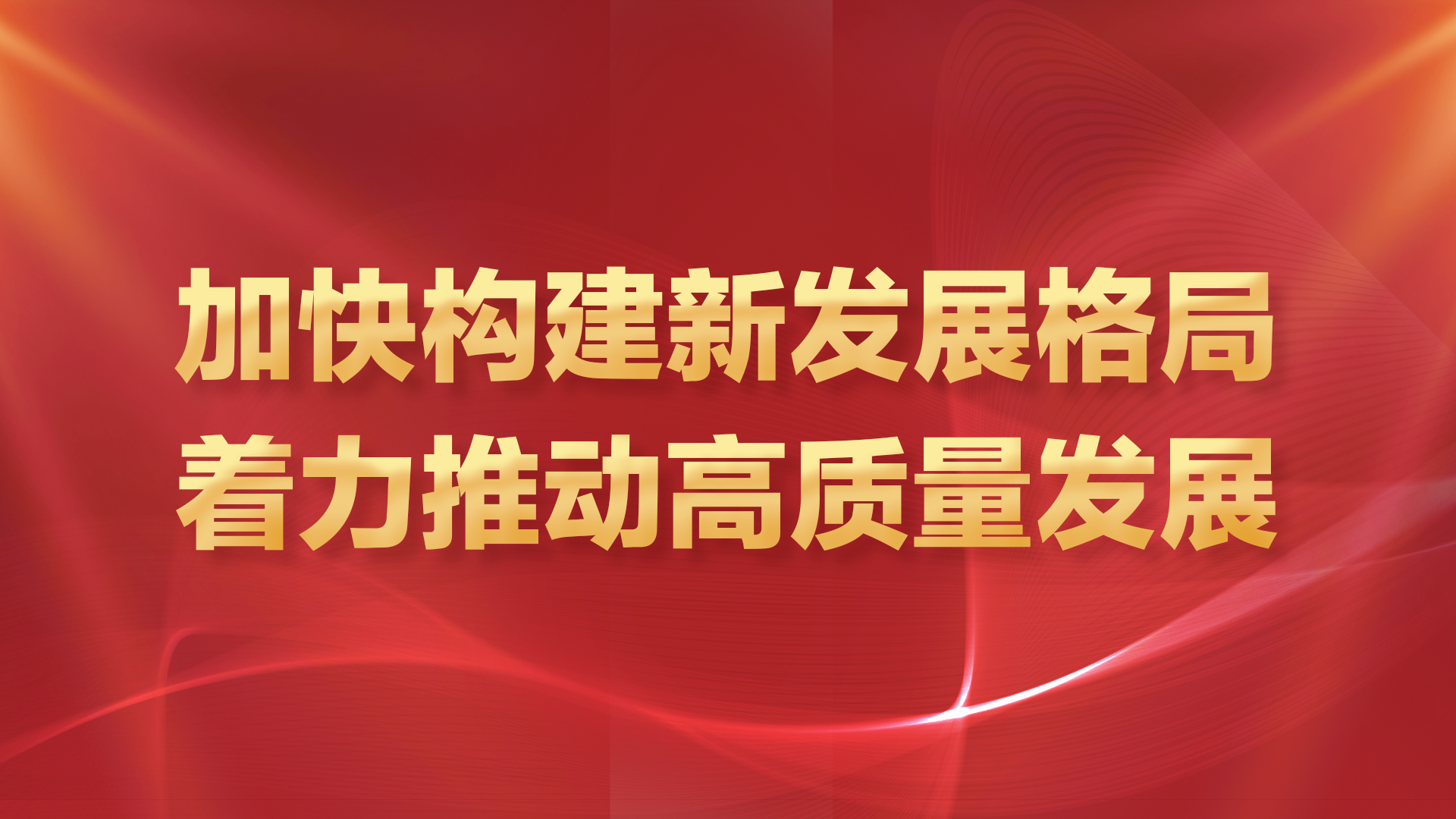 加快构建新发展格局 着力推动高质量发展