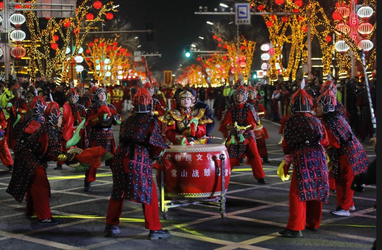 河北固安大庙会开街拉满节日氛围感