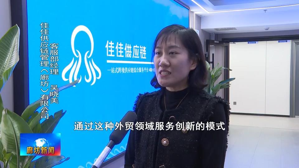 廊坊广电关注丨佳佳供应链管理廊坊有限公司打造进出口环节全流程线上