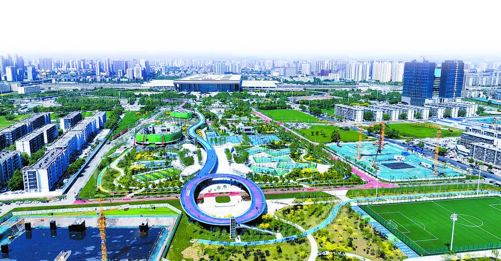 多场地免费 石家庄中央绿色体育公园让全民共享运动快乐